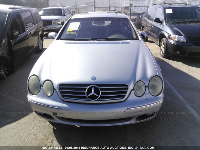 WDBPJ75J42A026389 - 2002 MERCEDES-BENZ CL 500 SILVER photo 6