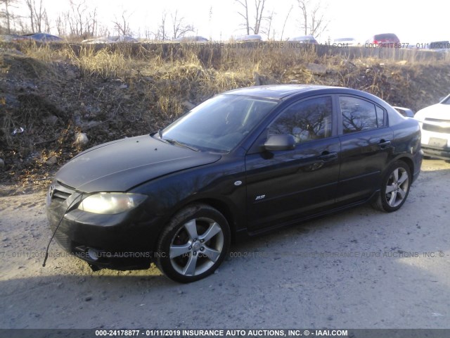 JM1BK323341205016 - 2004 MAZDA 3 S BLACK photo 2