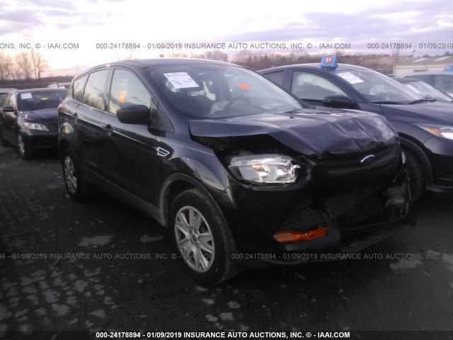 1FMCU0F70DUD49840 - 2013 FORD ESCAPE S BLACK photo 1