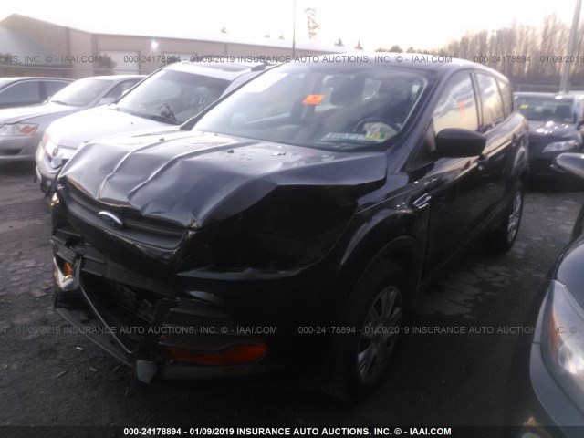 1FMCU0F70DUD49840 - 2013 FORD ESCAPE S BLACK photo 2