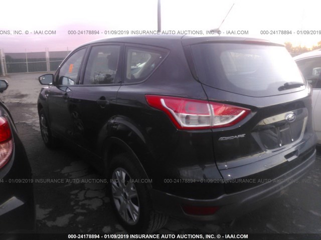 1FMCU0F70DUD49840 - 2013 FORD ESCAPE S BLACK photo 3