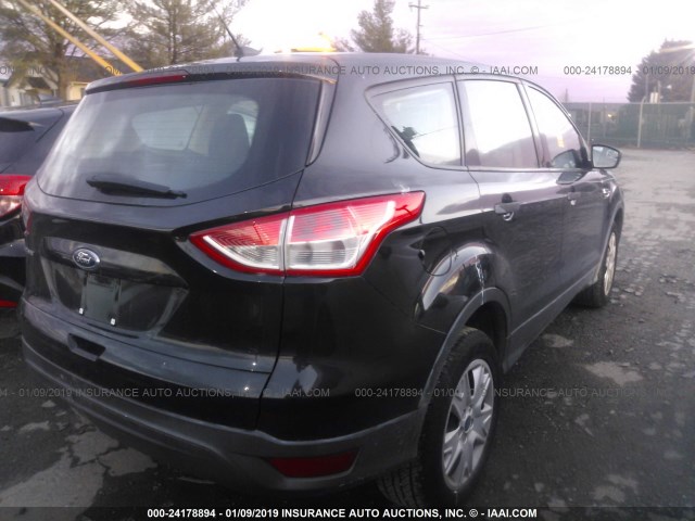 1FMCU0F70DUD49840 - 2013 FORD ESCAPE S BLACK photo 4