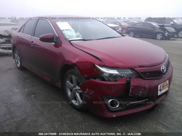4T1BF1FK9EU868807 - 2014 TOYOTA CAMRY L/SE/LE/XLE 红色 照片 1