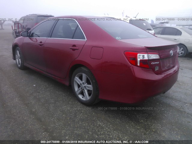 4T1BF1FK9EU868807 - 2014 TOYOTA CAMRY L/SE/LE/XLE 红色 照片 3