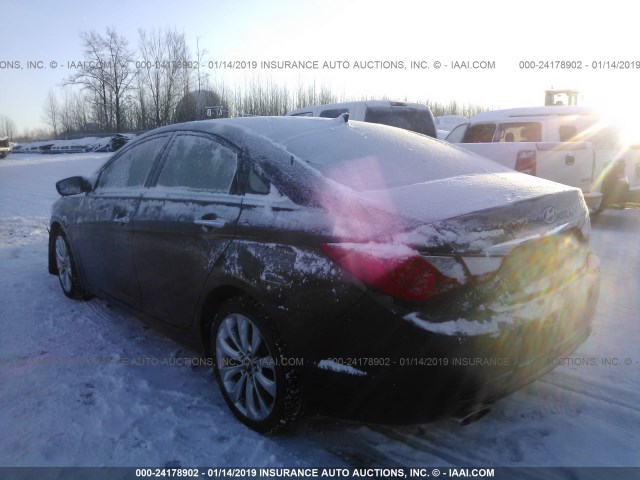 5NPEC4AC0BH060380 - 2011 HYUNDAI SONATA SE/LIMITED BLACK photo 3