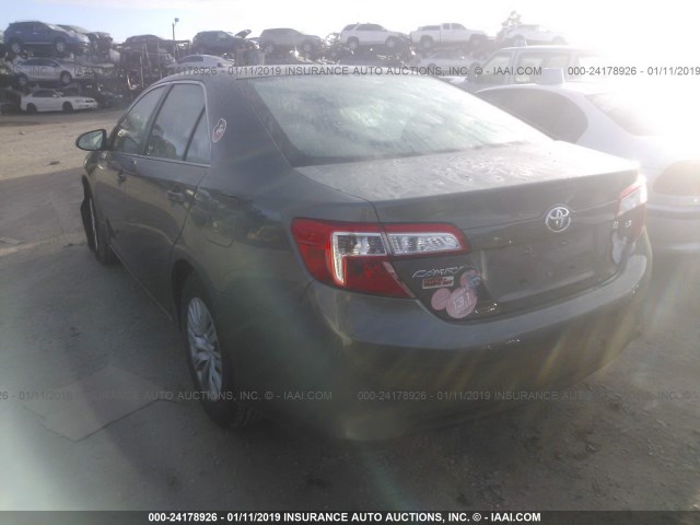 4T1BF1FK1EU778180 - 2014 TOYOTA CAMRY L/SE/LE/XLE GREEN photo 3