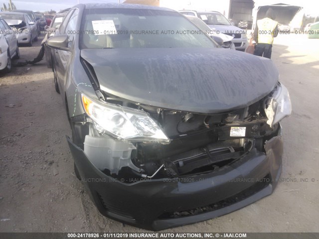 4T1BF1FK1EU778180 - 2014 TOYOTA CAMRY L/SE/LE/XLE GREEN photo 6