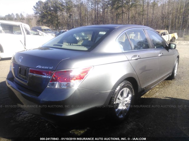 1HGCP2F40CA201847 - 2012 HONDA ACCORD LXP GRAY photo 4