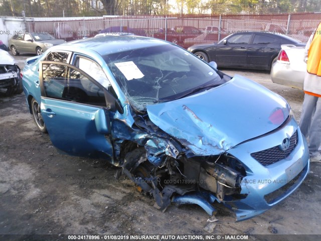 1NXBU40E59Z045985 - 2009 TOYOTA COROLLA S/LE/XLE BLUE photo 1