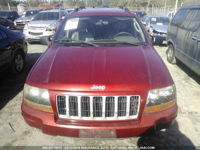 1J4GW48N54C240437 - 2004 JEEP GRAND CHEROKEE LAREDO/COLUMBIA/FREEDOM 红色 照片 6