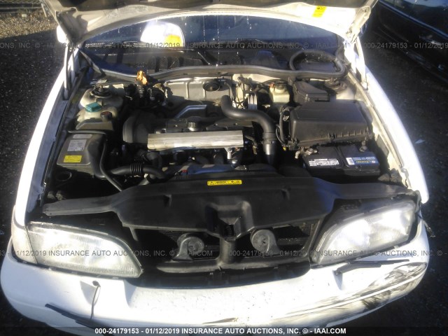 YV1LS56D1X2610321 - 1999 VOLVO S70 GLT WHITE photo 10