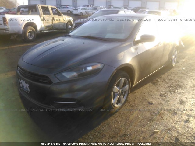 1C3CDFBB5FD336834 - 2015 DODGE DART SXT GRAY photo 2