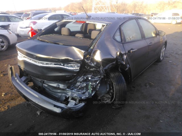 1C3CDFBB5FD336834 - 2015 DODGE DART SXT GRAY photo 4