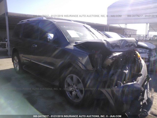 5N1BA0ND7BN601120 - 2011 NISSAN ARMADA SV/SL/PLATINUM GRAY photo 1