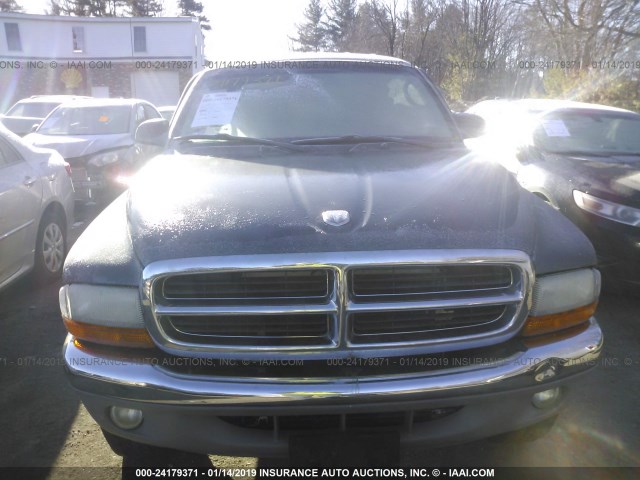 1D7HG48N34S677162 - 2004 DODGE DAKOTA QUAD SLT GRAY photo 6