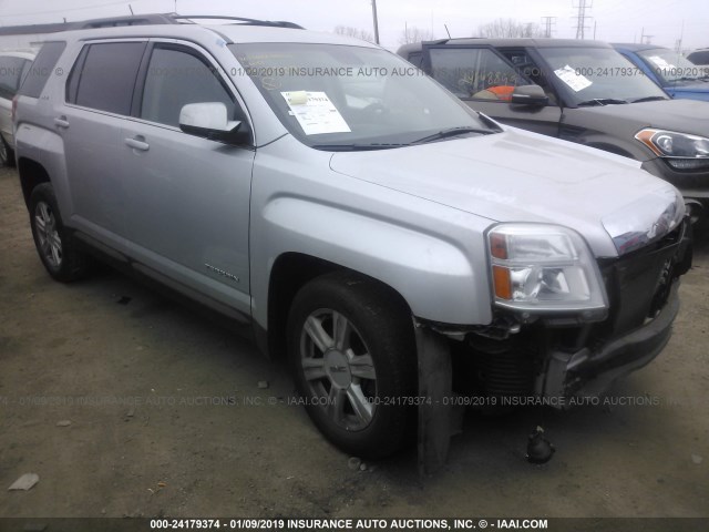 2GKFLRE34F6334108 - 2015 GMC TERRAIN SLE SILVER photo 1