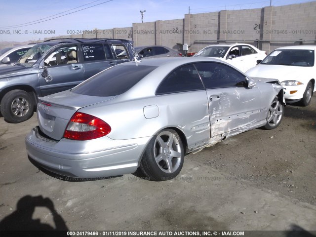 WDBTJ72HX7F210455 - 2007 MERCEDES-BENZ CLK 550 SILVER photo 4