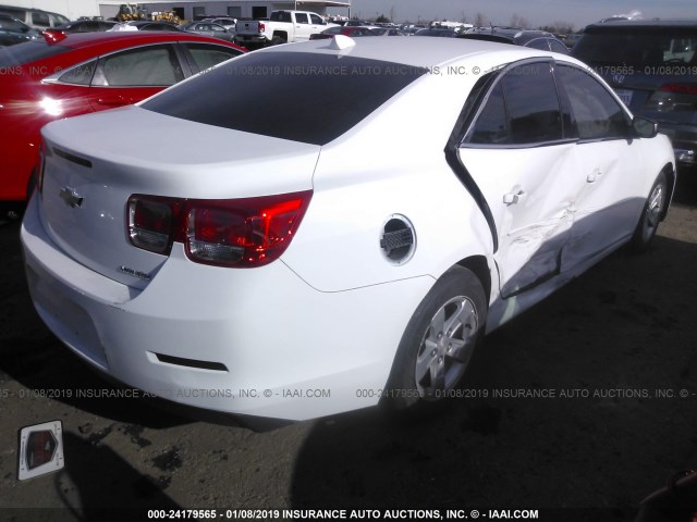 1G11B5SA6DF301840 - 2013 CHEVROLET MALIBU LS WHITE photo 4