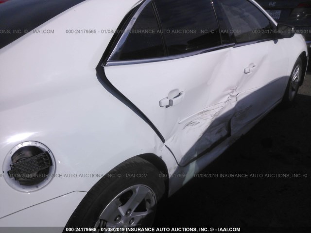 1G11B5SA6DF301840 - 2013 CHEVROLET MALIBU LS WHITE photo 6