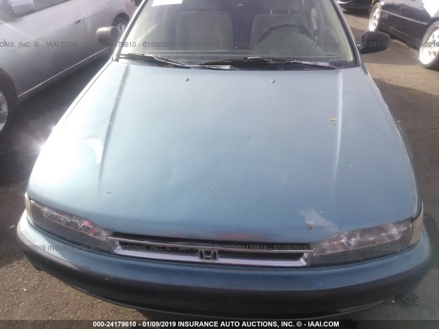 1HGCB7666MA198970 - 1991 HONDA ACCORD EX/EX-R GREEN photo 6