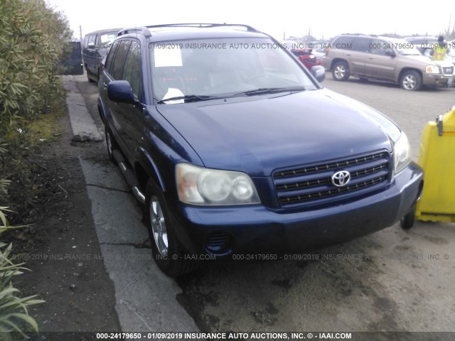 JTEGF21AX30092251 - 2003 TOYOTA HIGHLANDER LIMITED BLUE photo 1