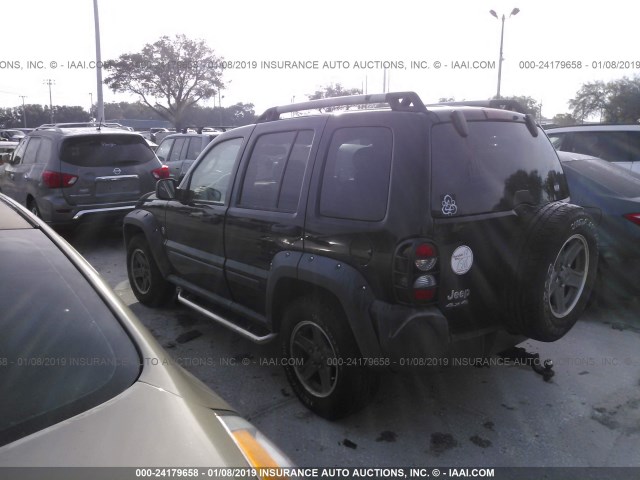 1J4GL38K35W536078 - 2005 JEEP LIBERTY RENEGADE 黑色 照片 3