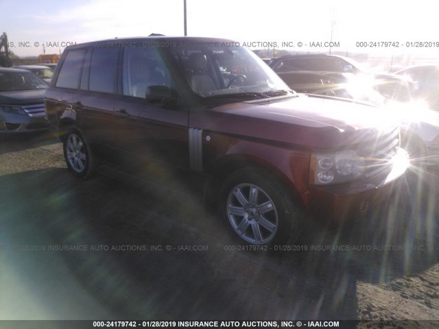 SALME15488A273531 - 2008 LAND ROVER RANGE ROVER HSE RED photo 1