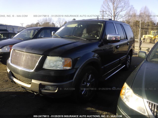 1FMPU18L44LB06846 - 2004 FORD EXPEDITION EDDIE BAUER BLACK photo 2