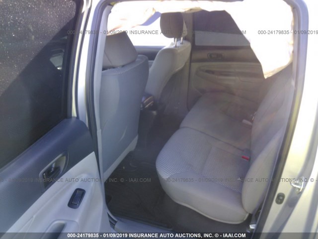 5TFJX4CN8FX056203 - 2015 TOYOTA TACOMA DOUBLE CAB 银色 照片 8