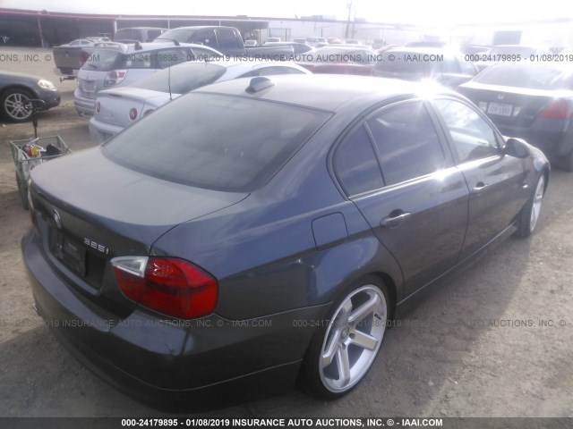 WBAVB17556NK35025 - 2006 BMW 325 I AUTOMATIC SILVER photo 4