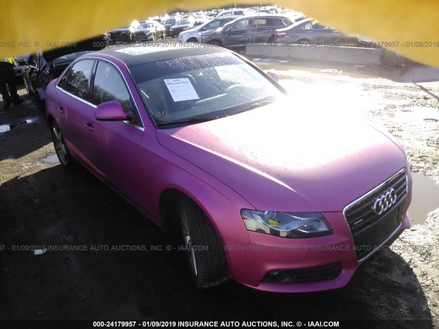 WAUMK78K89A073146 - 2009 AUDI A4 PRESTIGE PINK photo 1