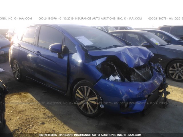 3HGGK5H87FM720726 - 2015 HONDA FIT EX/EXL BLUE photo 1