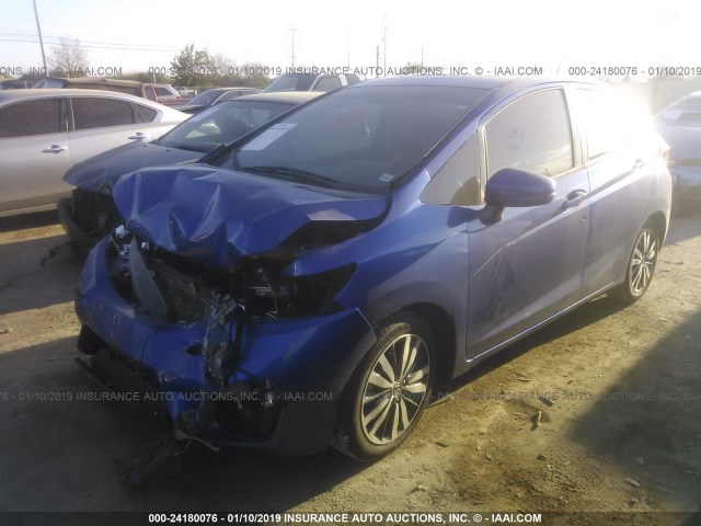 3HGGK5H87FM720726 - 2015 HONDA FIT EX/EXL BLUE photo 2