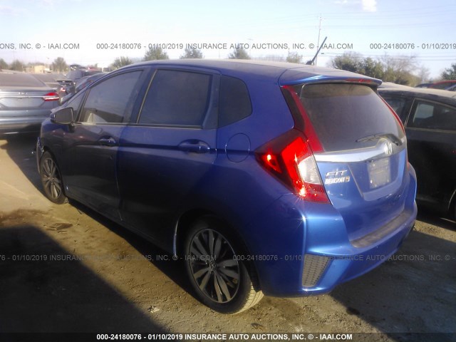 3HGGK5H87FM720726 - 2015 HONDA FIT EX/EXL BLUE photo 3