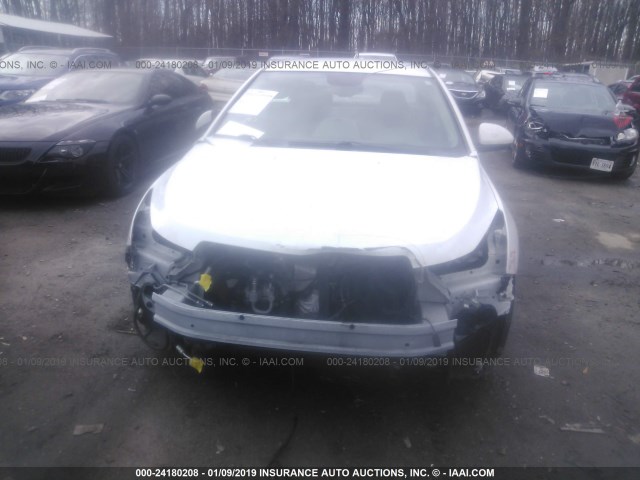 1G1PH5SB4E7398226 - 2014 CHEVROLET CRUZE ECO WHITE photo 6