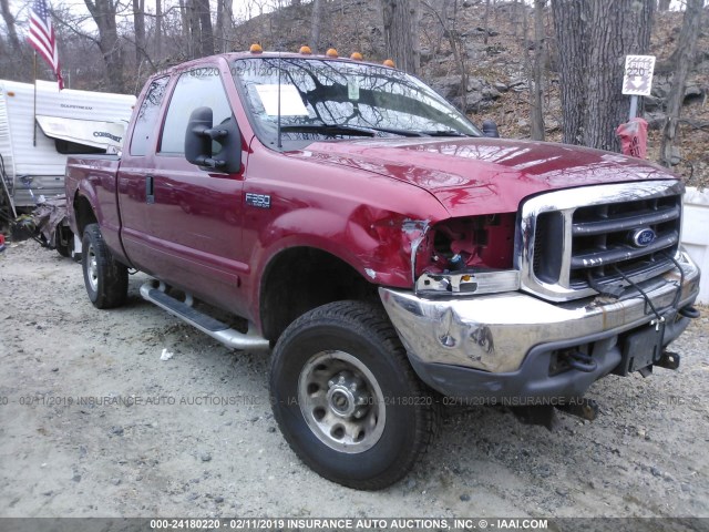 1FTSX31LX3EB04095 - 2003 FORD F350 SRW SUPER DUTY RED photo 1