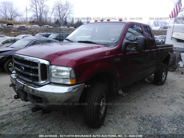 1FTSX31LX3EB04095 - 2003 FORD F350 SRW SUPER DUTY RED photo 2