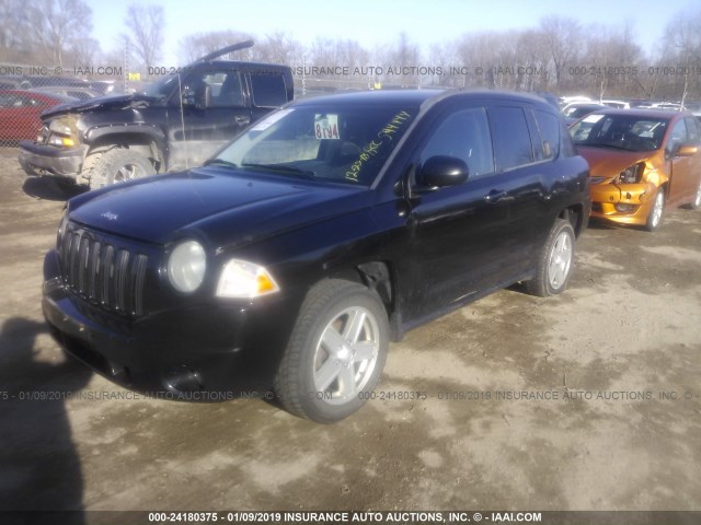 1J4NT4FB8AD549494 - 2010 JEEP COMPASS SPORT BLACK photo 2