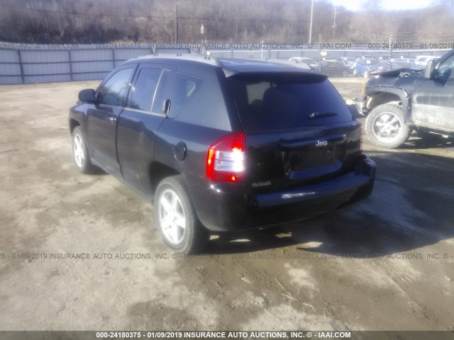 1J4NT4FB8AD549494 - 2010 JEEP COMPASS SPORT BLACK photo 3