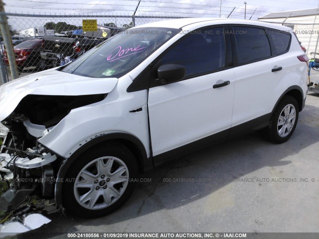 1FMCU0F76DUB19915 - 2013 FORD ESCAPE S WHITE photo 2