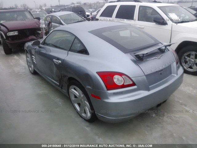 1C3AN69L64X013813 - 2004 CHRYSLER CROSSFIRE LIMITED Light Blue photo 3