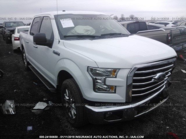 1FTEW1C89GFA08620 - 2016 FORD F150 SUPERCREW WHITE photo 1