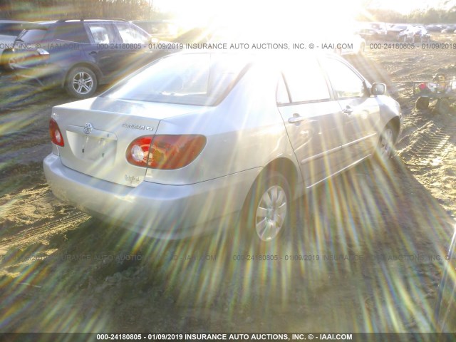 1NXBR32E83Z043650 - 2003 TOYOTA COROLLA CE/LE/S SILVER photo 4