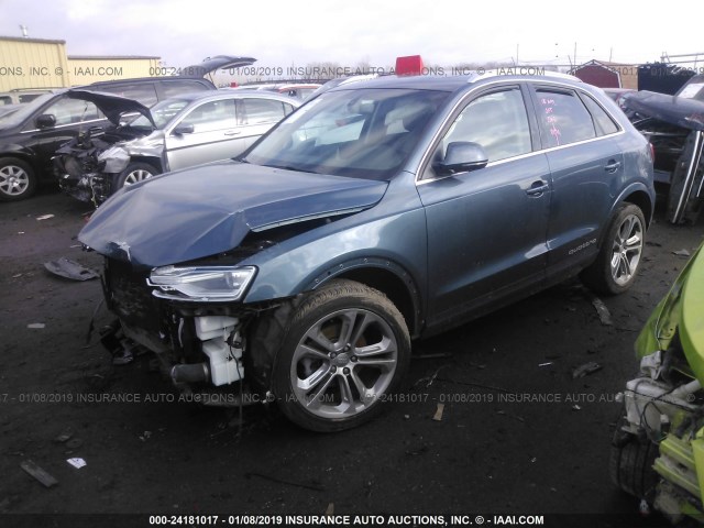 WA1EFCFS1GR015010 - 2016 AUDI Q3 PREMIUM PLUS BLUE photo 2