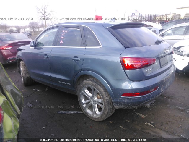 WA1EFCFS1GR015010 - 2016 AUDI Q3 PREMIUM PLUS BLUE photo 3