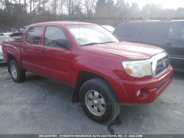 3TMJU62N05M001044 - 2005 TOYOTA TACOMA DOUBLE CAB PRERUNNER RED photo 1
