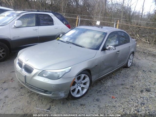 WBANW13508CZ83920 - 2008 BMW 535 I GOLD photo 2