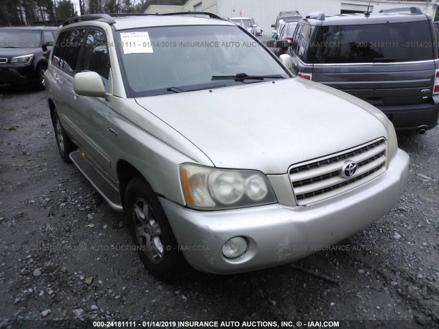 JTEGF21A130094437 - 2003 TOYOTA HIGHLANDER LIMITED GOLD photo 1