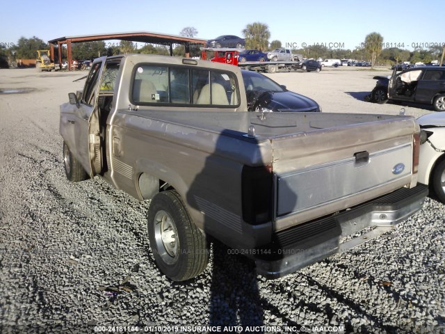 1FTCR10A7NTA49591 - 1992 FORD RANGER BEIGE photo 3