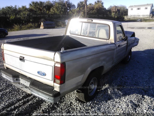 1FTCR10A7NTA49591 - 1992 FORD RANGER BEIGE photo 4